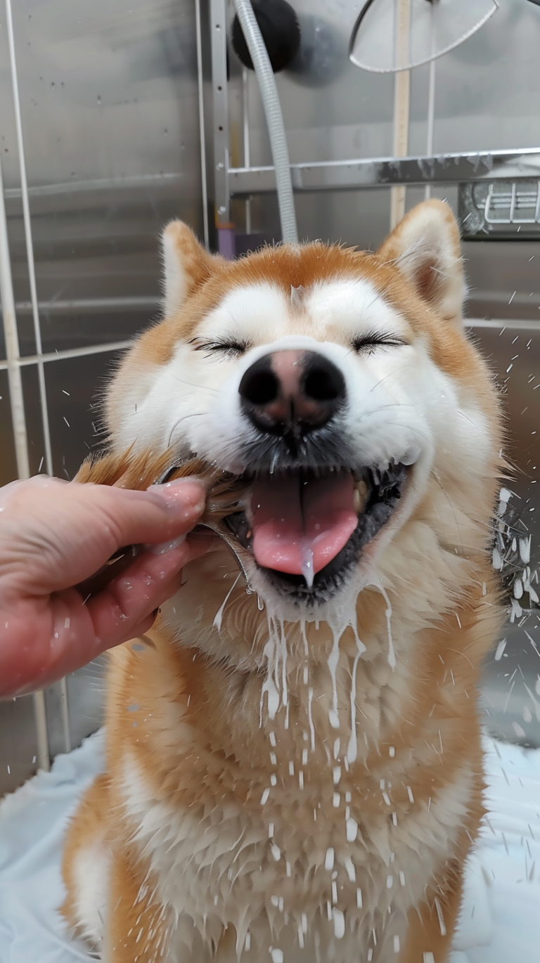 dog tooth brushing